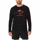 Asics Fujitrail Logo Maglia - Performance Black/Carbon/Coral Reef