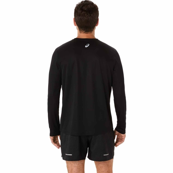 Asics Fujitrail Logo Maglia - Performance Black/Carbon/Coral Reef