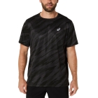 Asics Core All Over Print Logo Maglietta - Performance Black