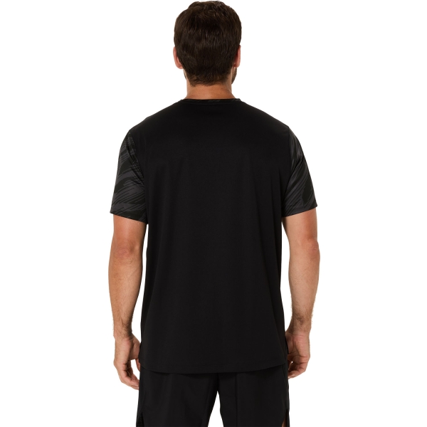 Asics Core All Over Print Logo Maglietta - Performance Black