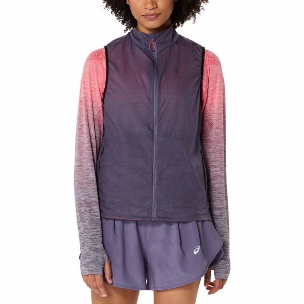 Giacca Running Donna Asics Metarun Gilet  Greyish Purple 2012C974500