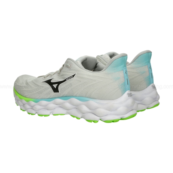 Mizuno Wave Sky 8 - Nimbus Cloud/Black/Green Gecko
