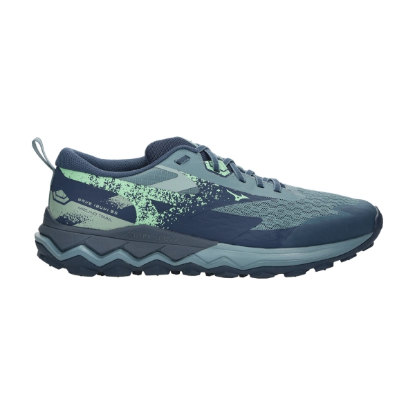 Scarpe Trail Running Uomo Mizuno Wave Ibuki 5  Citadel/Vintage Indigo/Neo Mint J1GJ257301