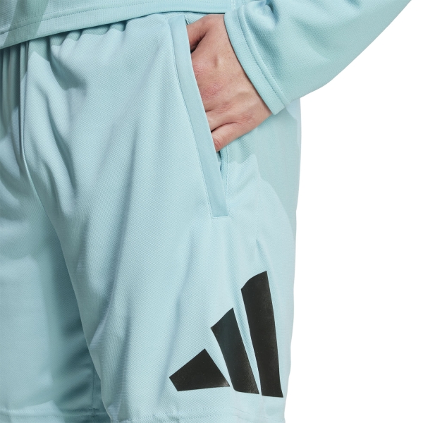 adidas Essentials Logo 5in Pantaloncini - Mint Ton/Black