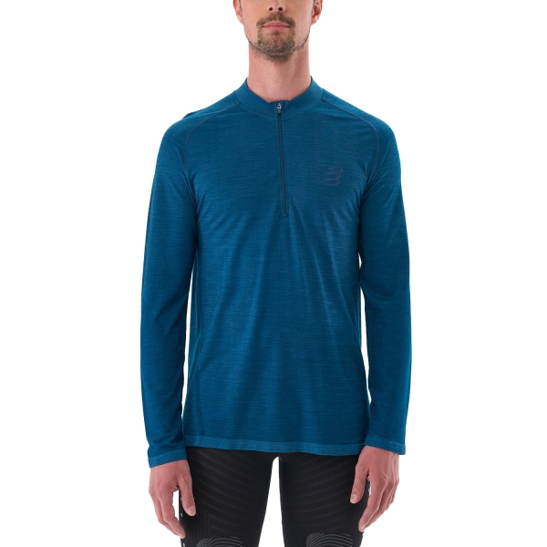 Maglia Running Uomo Compressport Pro Logo Maglia  Poseidon ATSM4885101