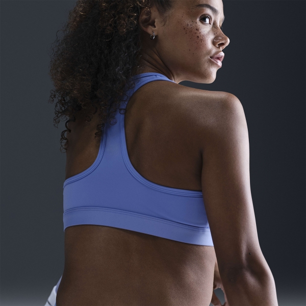Nike Swoosh Dri-FIT Reggiseno Sportivo - Royal Pulse/White