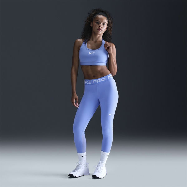 Nike Swoosh Dri-FIT Reggiseno Sportivo - Royal Pulse/White