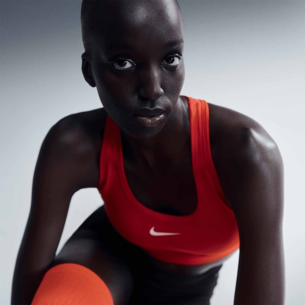 Nike Swoosh Reggiseno Sportivo - University Red/White