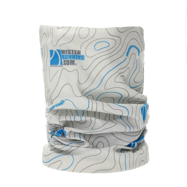 Fasce Mister Running Logo Fascia Multiuso  Grey/Blue 003