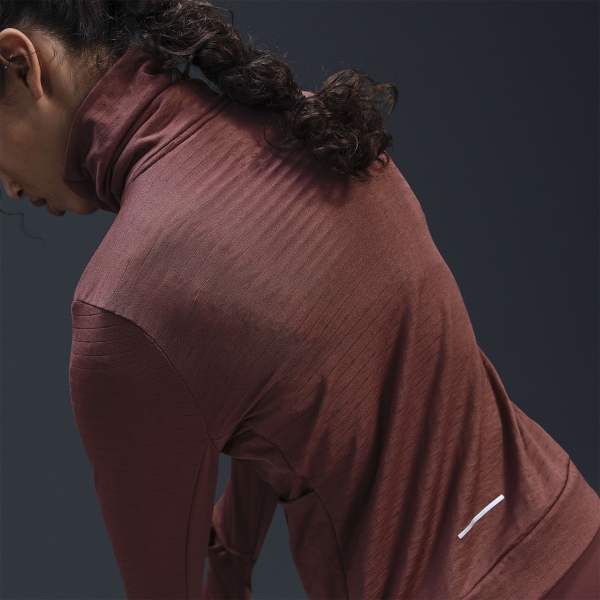Nike Therma-FIT Element Swift Camisa - Red Sepia/Reflective Silver