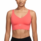 Nike Alate Logo Reggiseno Sportivo - Magic Ember/White