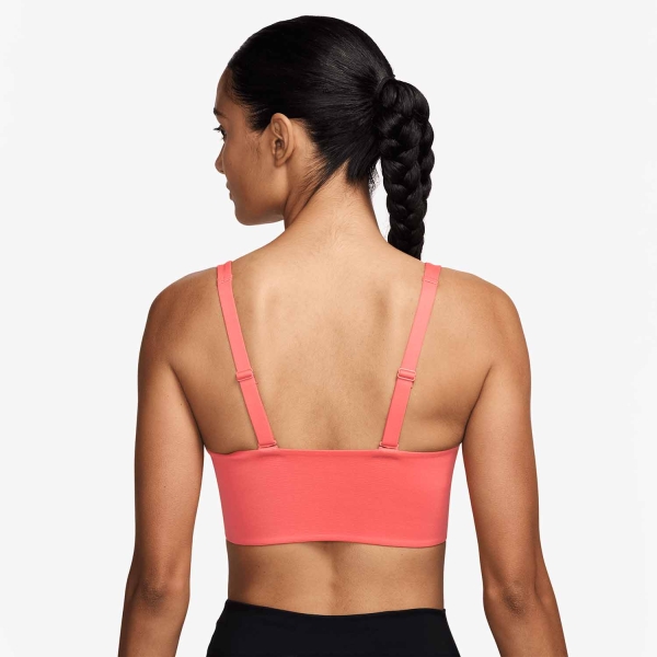 Nike Alate Logo Reggiseno Sportivo - Magic Ember/White