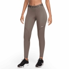 Nike Pro Logo Tights - Mink Brown/Ironstone/White