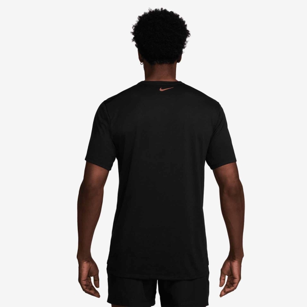 Nike Run Energy Maglietta - Black/Picante Red