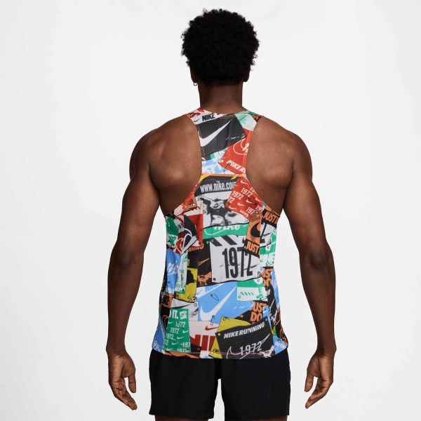 Nike Fast Run Energy Canotta - Total Orange/Reflective Silver