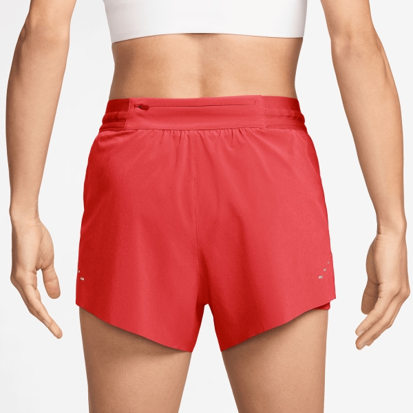 Nike Swift 2 in 1 2.5in Shorts - Light Crimson/Reflective Silver