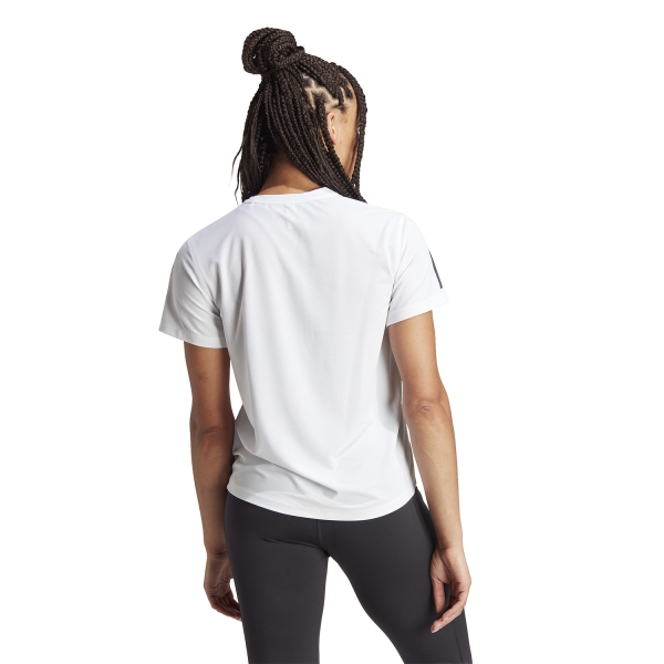adidas Own The Run Logo Maglietta - White