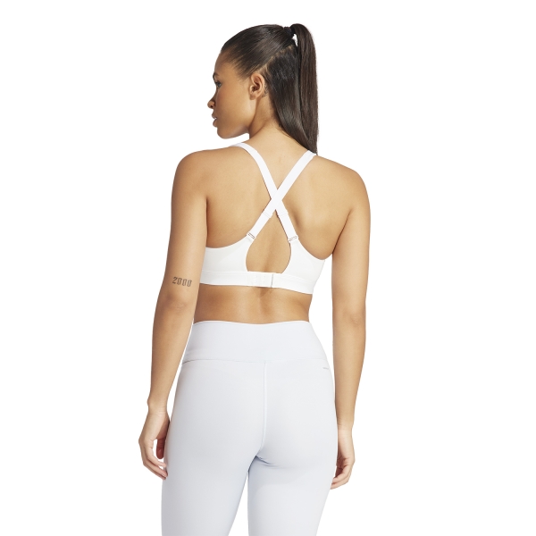 adidas Engineered 3Bar Sports Bra - White