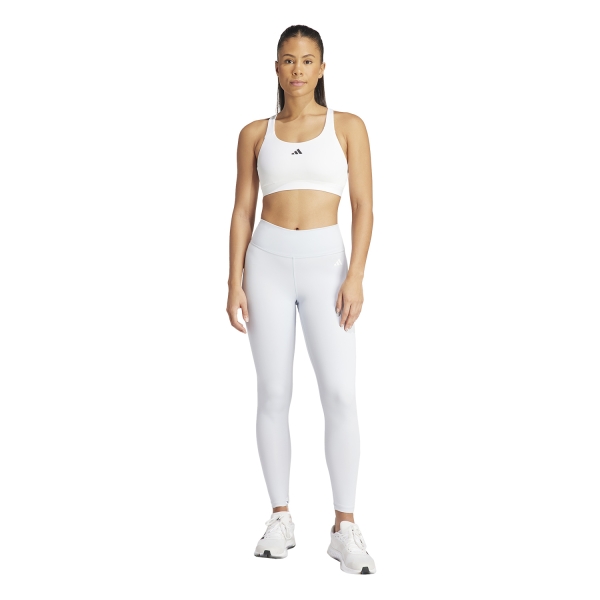 adidas Engineered 3Bar Sports Bra - White