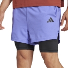 adidas Gym+ 2 in 1 4in Shorts - Semi Cobalt Blue/Black