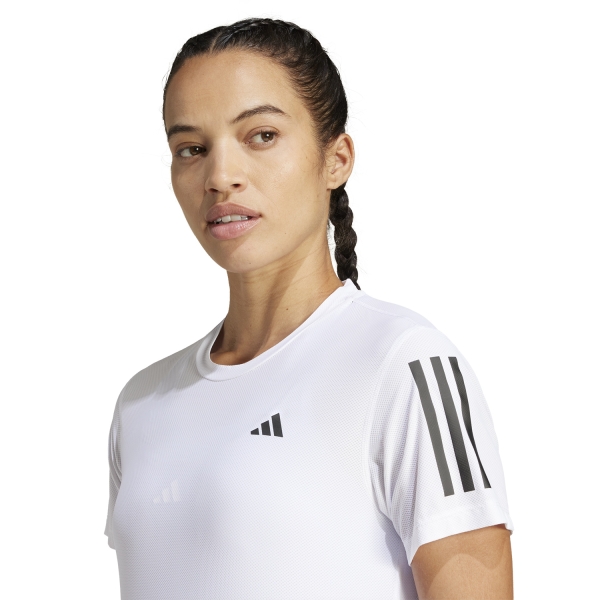 adidas Own the Run CLIMACOOL Camiseta - White/Violet Tone