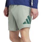 adidas AEROREADY Logo 7in Shorts - Silver Green/Collegiate Green