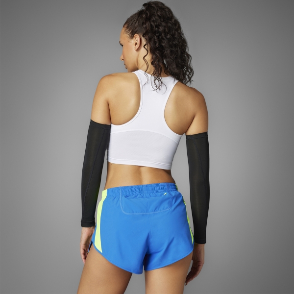 adidas adizero Race Top - White/Lucid Lemon