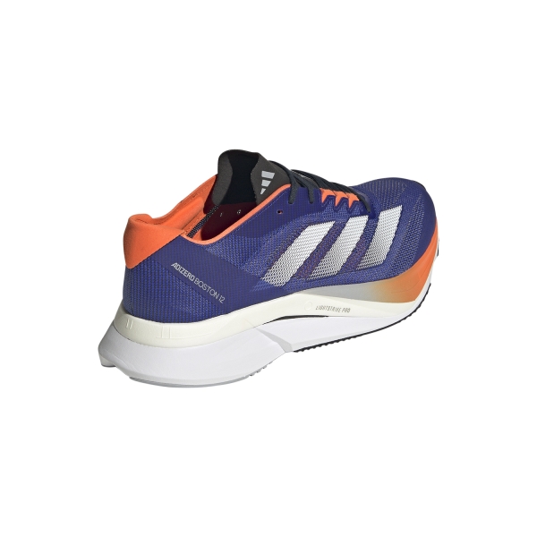 adidas adizero Boston 12 - Lucid Blue/FTWR White/Impact Orange
