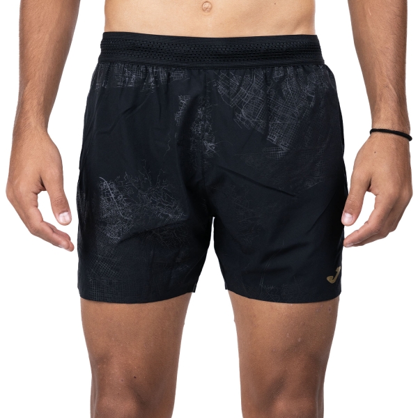 Pantaloncino Running Uomo Joma Joma RNight 5in Pro Pantaloncini  Black  Black 