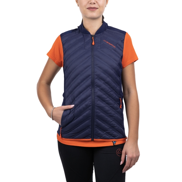 Chaqueta Trail Running para Mujer La Sportiva Alya Chaleco  Deep Sea/Cherry Tomato Q45643322