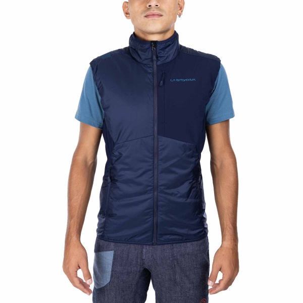 Giacche e Maglie Outdoor Uomo La Sportiva Ascent Primaloft Gilet  Deep Sea/Hurricane L79643642
