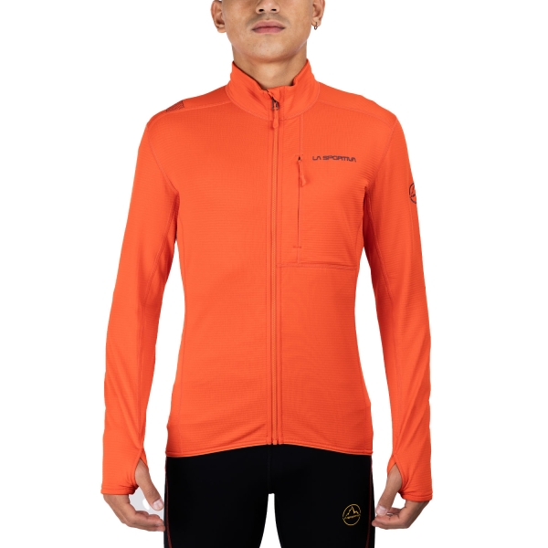 Giacche e Maglie Outdoor Uomo La Sportiva Chill Maglia  Cherry Tomato/Carbon L66322900