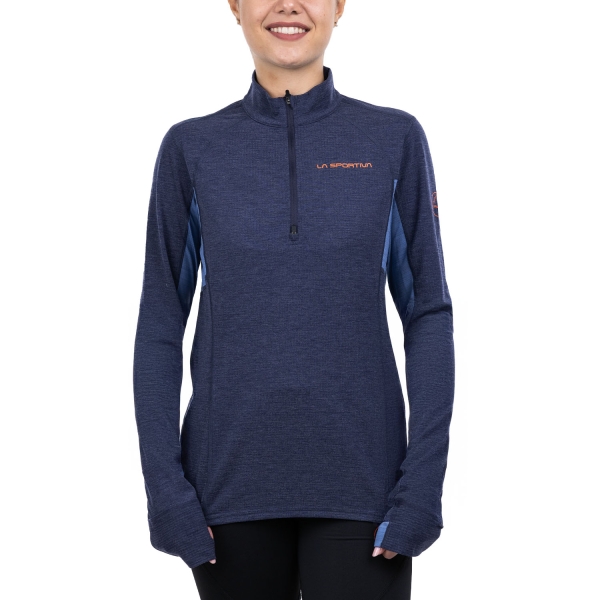 Maglie Manica Lunga Trail Running Donna La Sportiva Swift Maglia  Deep Sea/Moonlight Q76643644