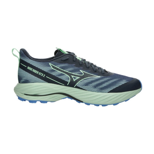 Mizuno Wave Rider 28 Men's Running Shoes - White/Estate Blue