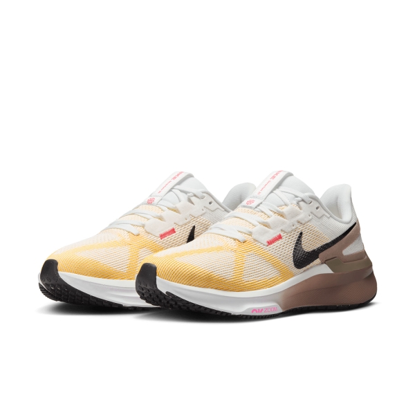 Nike Air Zoom Structure 25 - Summit White/Black/Mink Brown