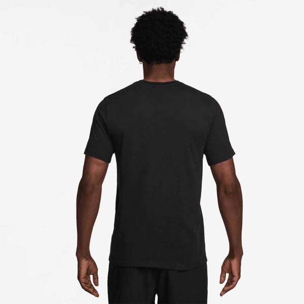 Nike Dri-FIT Trail Logo Maglietta - Black/Volt