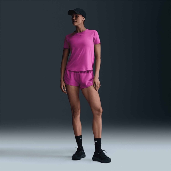 Nike One Classic T-Shirt - Hot Fuchsia/Black
