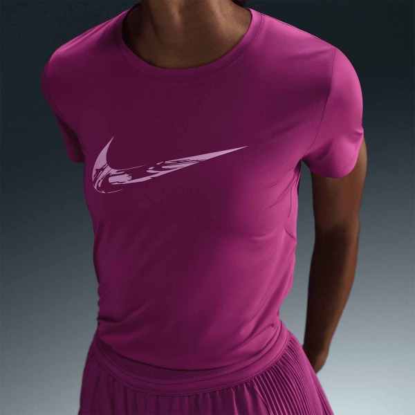 Nike One Swoosh Logo Camiseta - Hot Fuchsia/Beyond Pink