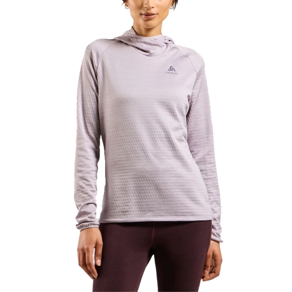 Women's Running Shirt Odlo Millennium Element Shirt  Misty Lilac Melange 31296121095