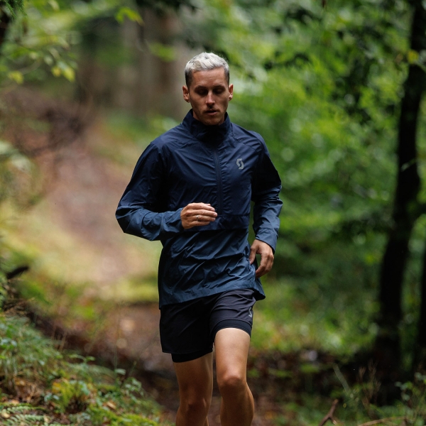 Scott Endurance Anorak Chaqueta - Dark Blue/Metal Blue