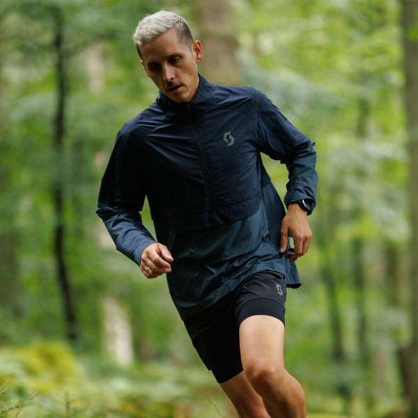 Scott Endurance Anorak Chaqueta - Dark Blue/Metal Blue
