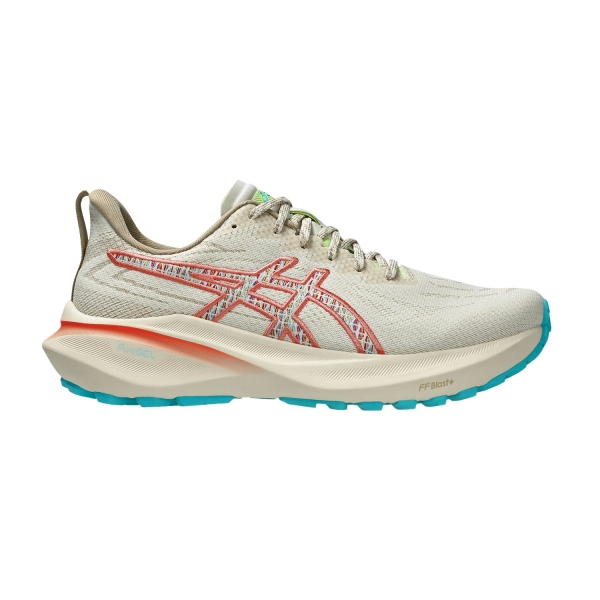Woman's Structured Running Shoes Asics GT 2000 13 TR  Nature Bathing/Guava 1012B829700