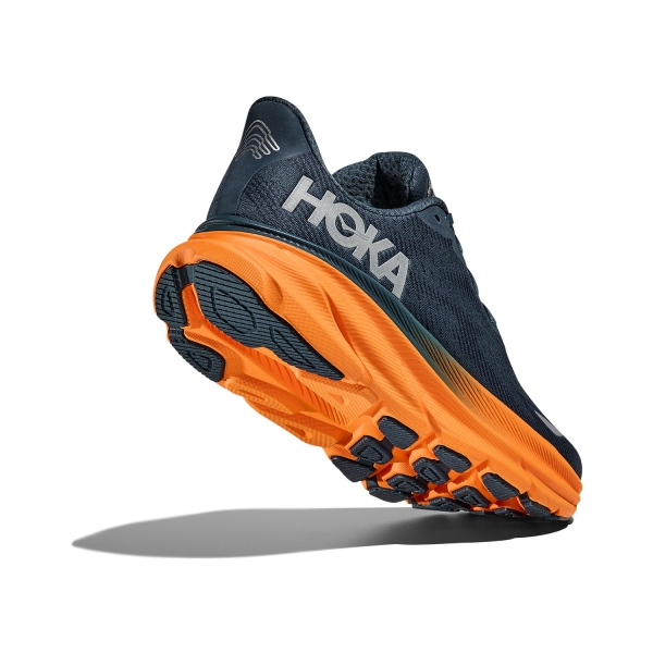 Hoka Clifton 9 GTX - Stormy Skies/Orange Zest