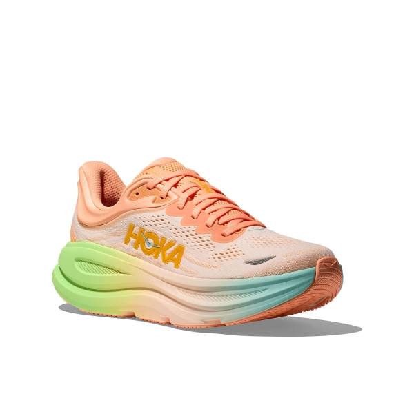 Hoka Bondi 9 - Frost/Pale Tangerine