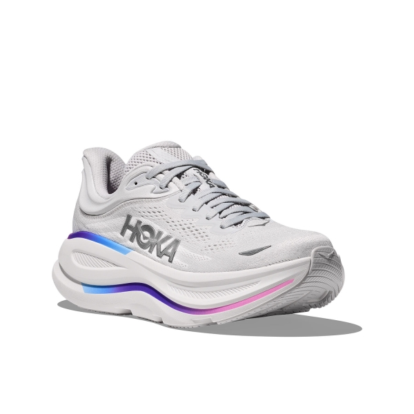 Hoka Bondi 9 - Cosmic Grey/White