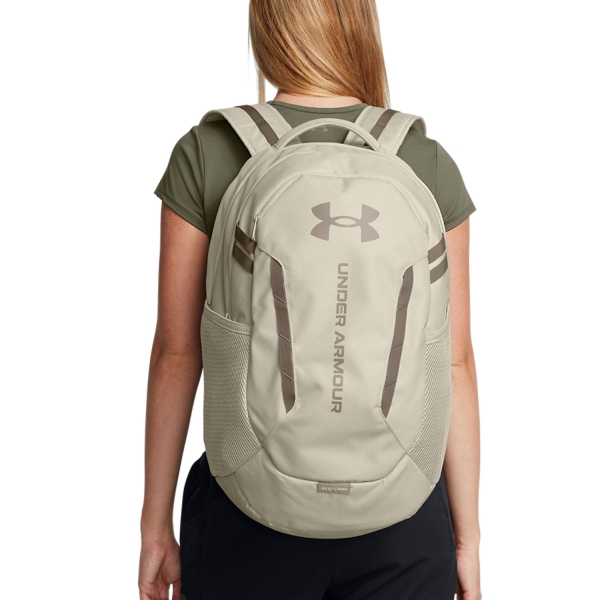 Under Armour Hustle 6.0 Backpack - Khaki Base/Taupe Dusk