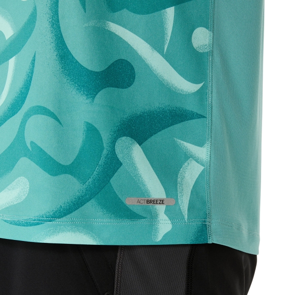 Asics Road Lite-Show Graphic T-Shirt - Light Teal