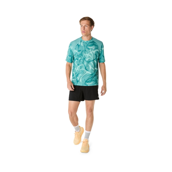 Asics Road Lite-Show Graphic T-Shirt - Light Teal