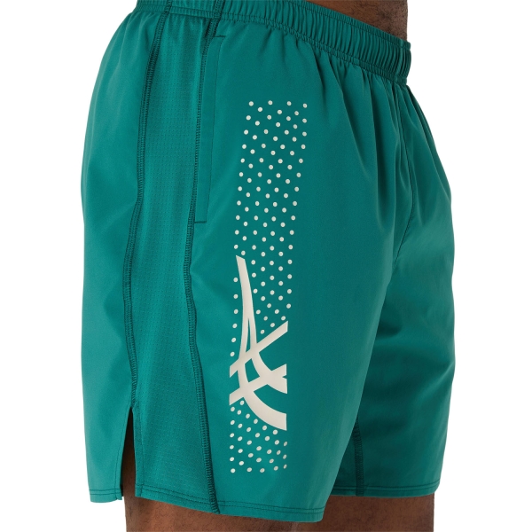 Asics Icon Logo 7in Shorts - Rainy Lake