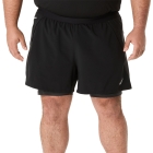 Asics Road Logo 2 in 1 5in Shorts - Performance Black/Graphite Grey